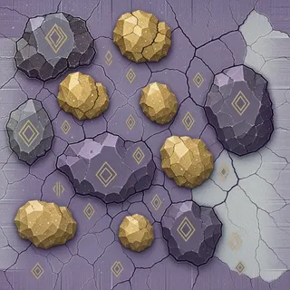 damaged mineral sediment