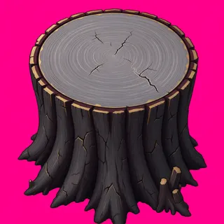 weathered tree stump