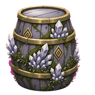 overgrown barrel