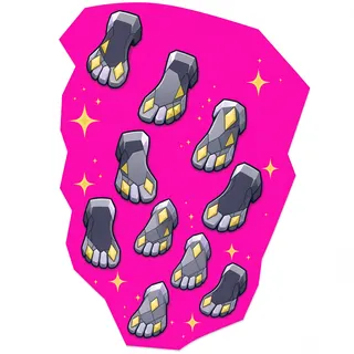 footprints, irregular arrangement