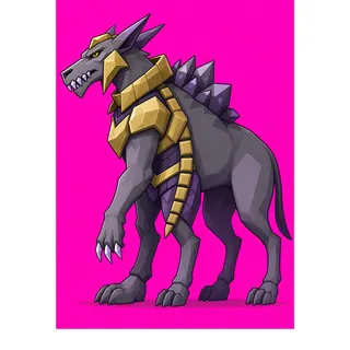 original adult beast enemy, facing west