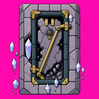 door locked, damaged