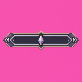 empty status bar frame, disabled-muted state