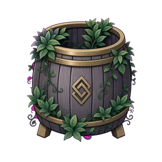 overgrown barrel