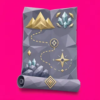treasure map, rare accent design