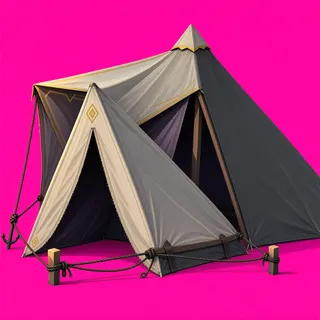 weathered tent