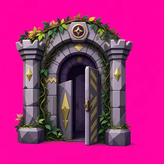 overgrown gate