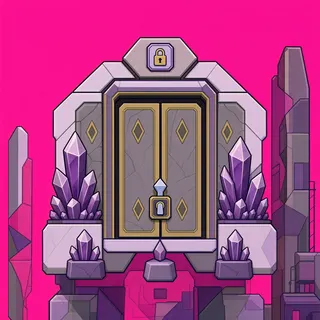 door locked, intact