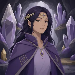 original adult healer, calm expression