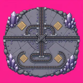 wheel tracks, dense arrangement