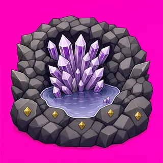 shallow puddle, dense arrangement