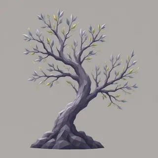 weathered tall shrub