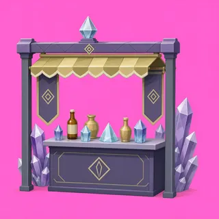clean market stall