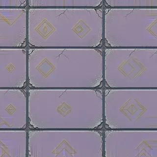 damaged dusty tiled floor