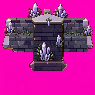 cliff corner, overgrown