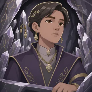 original adult artisan, calm expression