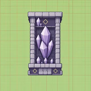 wall isolated pillar, weathered