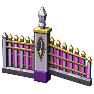 fence corner, intact