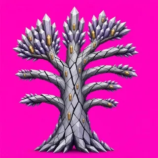 damaged standing tree