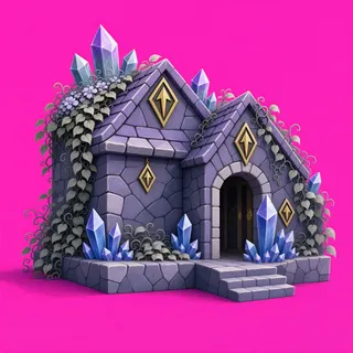 overgrown small dwelling