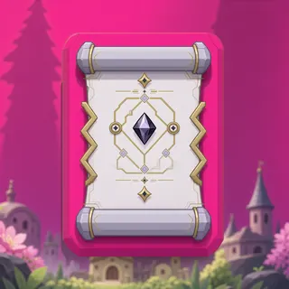 quest scroll, ornate design