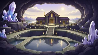 hidden shrine at daybreak