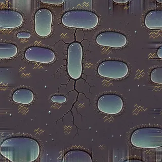 damp wet mud