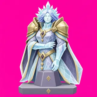 frosted statue