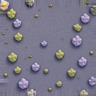 lichen-speckled fine gravel path