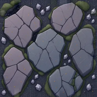 overgrown cave gravel