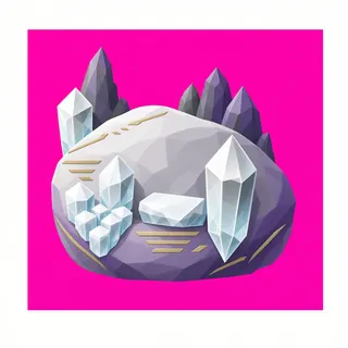 frosted large boulder