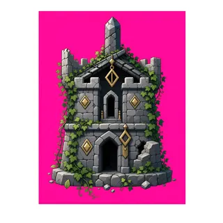 overgrown watchtower