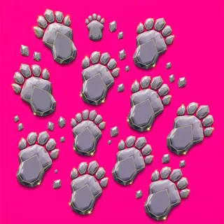 footprints, clustered arrangement