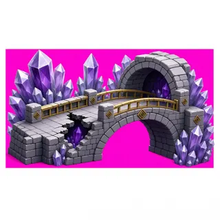 damaged small bridge