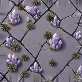 overgrown flat paving
