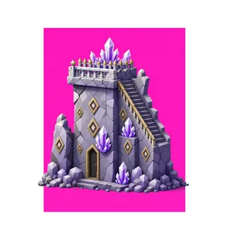 damaged watchtower