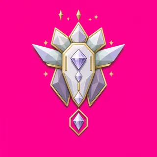 energy crystal, rare accent design