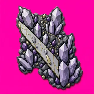 broken fragments, dense arrangement