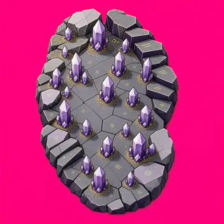 sand scatter, dense arrangement