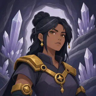 original adult artisan, determined expression