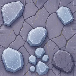 frosted rough stone floor