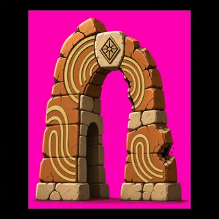 support arch, damaged