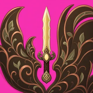 sword, ornate design
