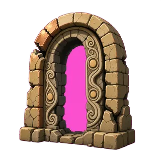 damaged archway