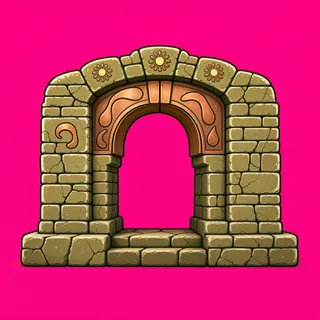 support arch, weathered