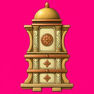 wall isolated pillar, intact