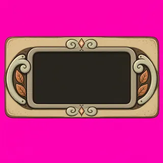 empty dialogue frame, disabled-muted state
