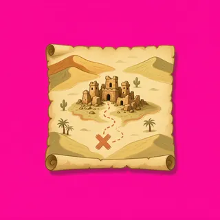 treasure map, rare accent design