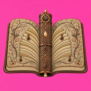 book, ornate design