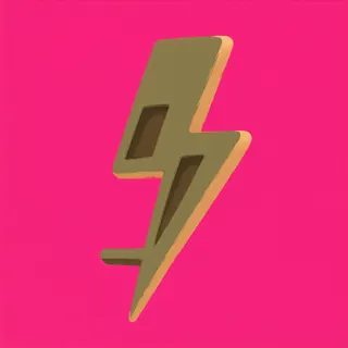lightning bolt, plain design